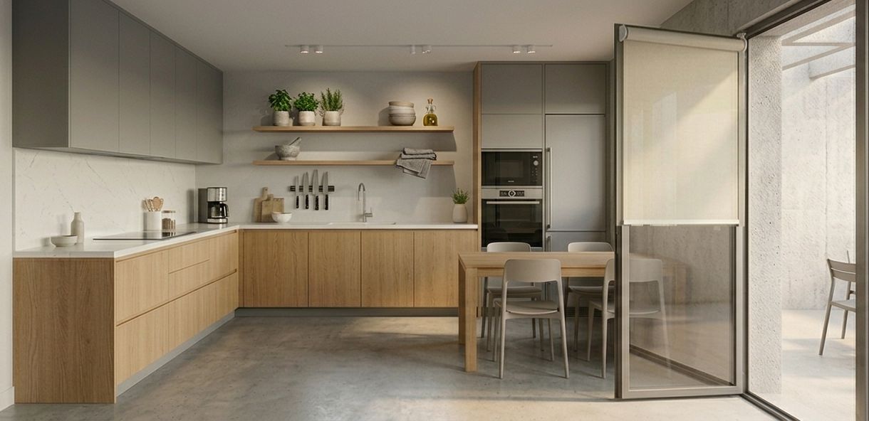 Vista de la cocina